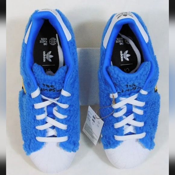 Brand new Adidas Originals Youth Size 1 The Simpsons Marge Superstar Sneakers - Picture 4 of 6